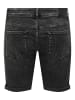 ONLY & SONS Jeans-Shorts in Washed Black