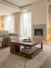 KADIMA DESIGN Couchtisch Massiv-Holz Sheesham 90 cm breit Design Wohnzimmer-Tisch