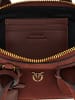 Pinko Bordeaux Rindsleder Schulter Tasche