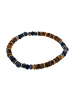 Amor Armband Edelstahl, IP Gold in Braun