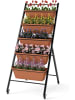 COSTWAY Vertikales Hochbeet 5 Etagen in Braun