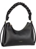 COCCINELLE Handtasche Boheme Grana Double in Noir/Cognac