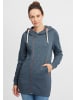 Oxmo Kapuzensweatjacke OXVicky Sweat Zip-Hoodie Long in Blau