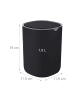 relaxdays Tischmülleimer in Schwarz - 1,5 l