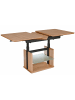 58 aufm Kessel COUCHTISCH höhenverstellbar und ausziehbar Cissy 120x54x70 Wildeiche