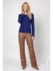 monari Langarmshirt mit Spitze in Classic Navy