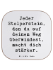 Mr. & Mrs. Panda Bierdeckel Spruch Stolpersteine im Alltag meist... in Weiß