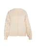 usha BLACK LABEL Damen Strick Cardigan in Creme
