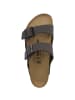 Birkenstock Sandale Arizona Birko-Flor Nubuk normal in dunkelgrau