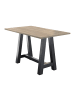 58 aufm Kessel STEHTISCH Essa 1 140 x 70 x 105 aus Holzwerkstoff Eiche Sägerau