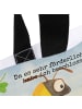 Mr. & Mrs. Panda Tote Bag Hummeln Kleeblatt Design mit Spruch in Weiß