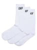 DEF Socken in white/white/white