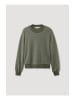 Hessnatur Fleece Sweatshirt in oliv