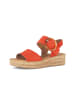Gabor Plateau Sandalen in rot