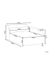 Beliani Chaiselongue HELLNAR in Braun - (W) 102 x (H) 70 x (L) 176 cm