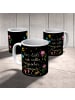Mr. & Mrs. Panda Kaffeetasse Magische Welt mit Spruch in Bunt