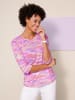 Sieh an! 3/4-Arm-Shirt in fuchsia-lavendel-bedruckt