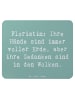 Mr. & Mrs. Panda Mousepad Spruch Floristin Tagträumerin mit Spruch in Meeresbrise