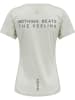 Newline T-Shirt Women Statement Damen in OYSTER MUSHROOM MELANGE