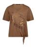 Betty Barclay Basic Shirt mit Schleifenknoten in Classic Nougat