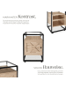 tectake Beistelltisch Kidderminster 40x43x60,5cm