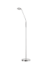 FISCHER & HONSEL LED-Stehleuchte Dent in Nickelfarben / chromfarben - (H)150 x (D)23 cm