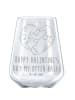 Mr. & Mrs. Panda Bordeauxglas Otter Valentine mit Spruch in Transparent