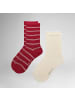 Hudson Socken Playful Rib 2-Pack gemustert in Rumba red