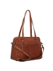 The Chesterfield Brand Wax Pull Up Schultertasche Leder 34 cm in cognac