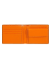 DuDu Up Geldbörse Leder 12.5 cm in black-orange