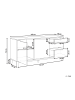 Beliani Sideboard MONCTON in Braun - (W) 160 x (H) 75 x (L) 45 cm