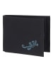 oxmox New Cryptan Geldbörse RFID Schutz 11 cm schwarz-lizard 2.0 cyan