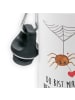 Mr. & Mrs. Panda Alu Trinkflasche Spinne Agathe Liebe mit Spruch in Weiß