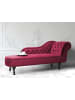 Beliani Chaiselongue NIMES in Rot/Braun - (W) 169 x (H) 79 x (L) 65 cm