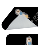 Mr. & Mrs. Panda Badematte Pinguin Lolli mit Spruch in Schwarz