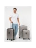 Redolz Essentials 14 4 Rollen Kofferset 3-teilig mit Dehnfalte in coffee grey metallic