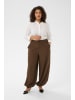 KAFFE curve Casual Hose KCyasmina Loose fit in Chocolate Brown CC