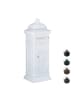 relaxdays Standbriefkasten in Weiß - (B)34,5 x (H)101 x (T)31 cm
