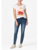 Timezone Skinny Jeans Hose Denim Pants Mid Waist THIGHT SANYA in Blau