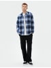 KOTON Shirt in Marineblau Karomuster