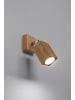 Nice Lamps Wandleuchte SONA Eiche holz (L)8cm (B)19cm (H)17cm