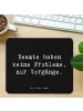 Mr. & Mrs. Panda Mousepad Spruch Beamter ohne Probleme mit Spruch in Schwarz