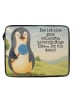 Mr. & Mrs. Panda Notebookhülle Pinguin Lolli Design mit Spruch in Weiß