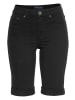 ARIZONA Jeansbermudas in schwarz