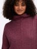 sheego by Joe Browns Longpullover in bordeaux-meliert