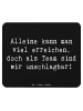 Mr. & Mrs. Panda Mauspad Spruch Im Team zuMenschmenarbeiten mit Spruch in Schwarz