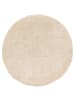 Pergamon Hochflor Langflor Teppich Aloha Rund in Beige