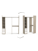 CALICOSY Garderobe SWING in Helles - (W) 199,7  x (H) 218,3  x (L) 43,9  cm