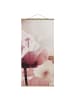 WALLART Stoffbild - Zartrosane Mohnblüte m. Wassertropfen in Rosa