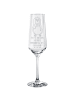 Mr. & Mrs. Panda Champagnerglas Pinguin Lolli mit Spruch in Transparent